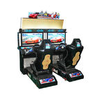 Двойной игровой автомат гонок автомобиля аркады игрока управляемый монеткой